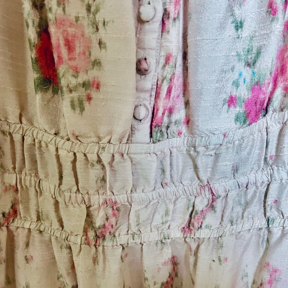 LoveShackFancy Terrence Floral Midi Dress in Dolce - Picture 5 of 10